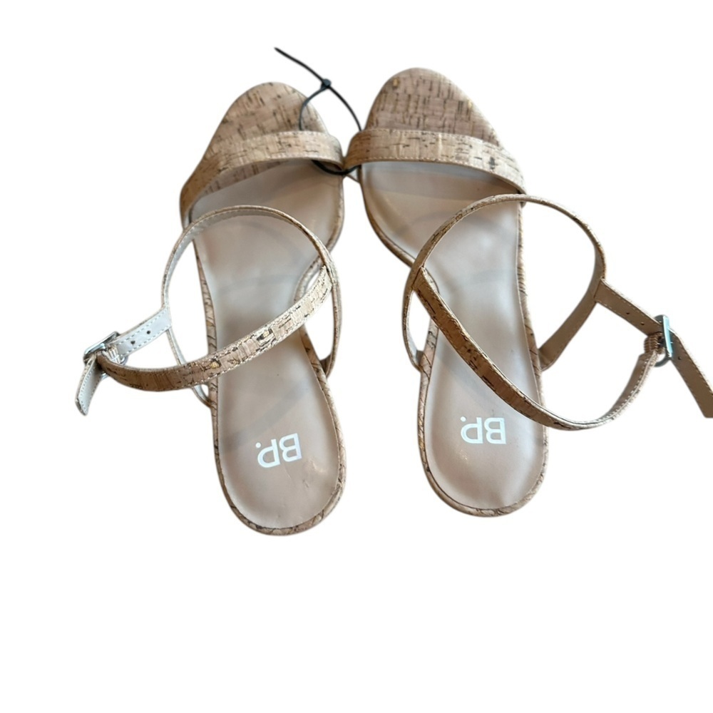 NEW BP Lula Cork Slingback Sandals | Block Heel Comfort Size 10M | Casual - Picture 6 of 10